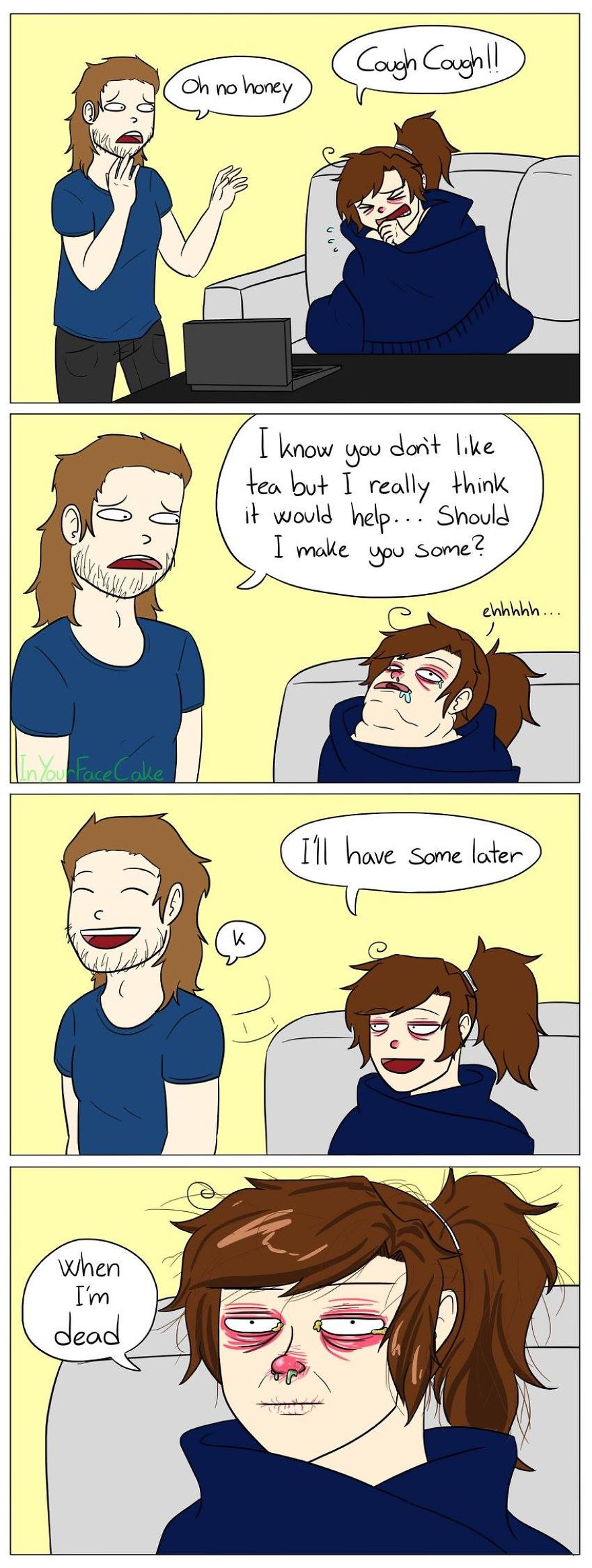 In Your Face Cake Comics - Oc