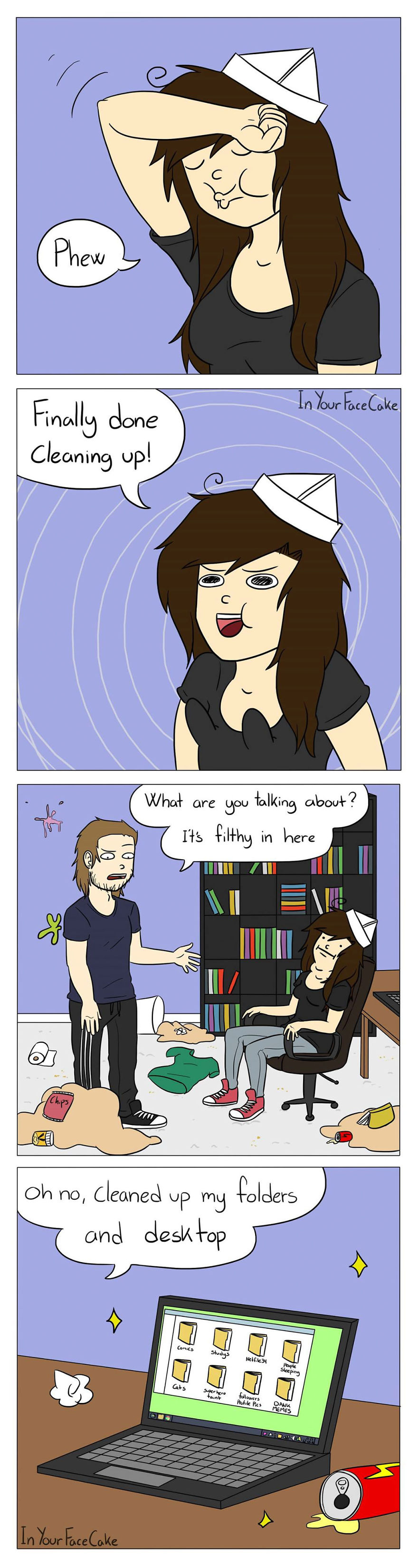 In Your Face Cake Comics - Oc