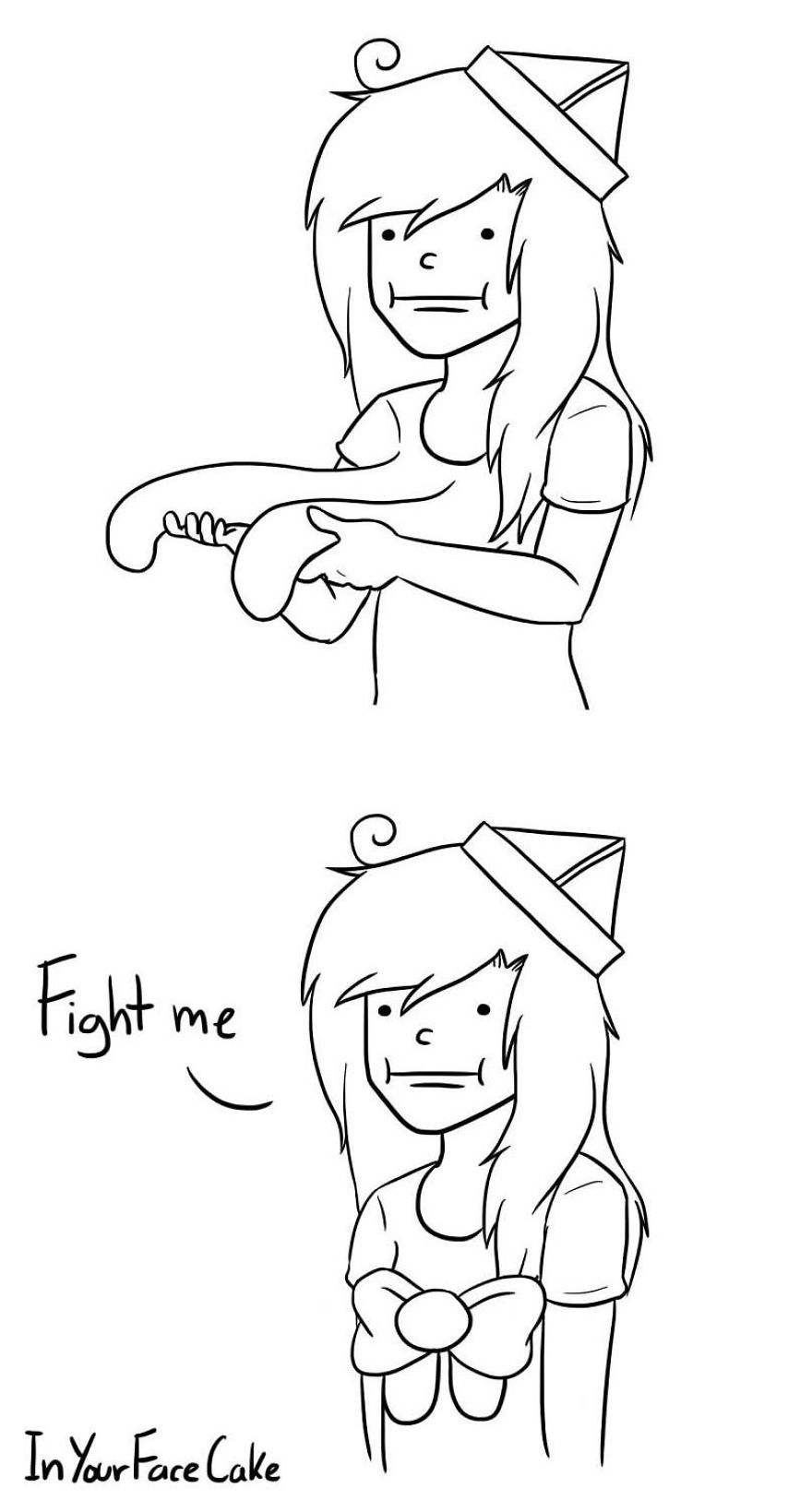 In Your Face Cake Comics - Oc