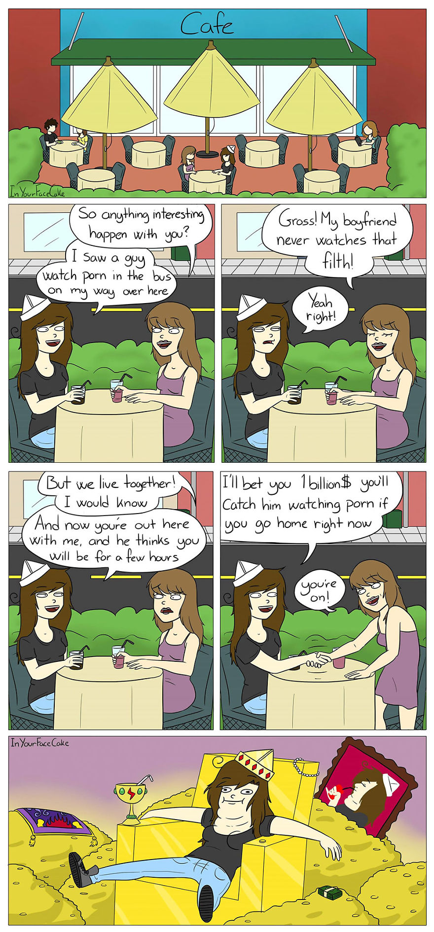 In Your Face Cake Comics - Oc