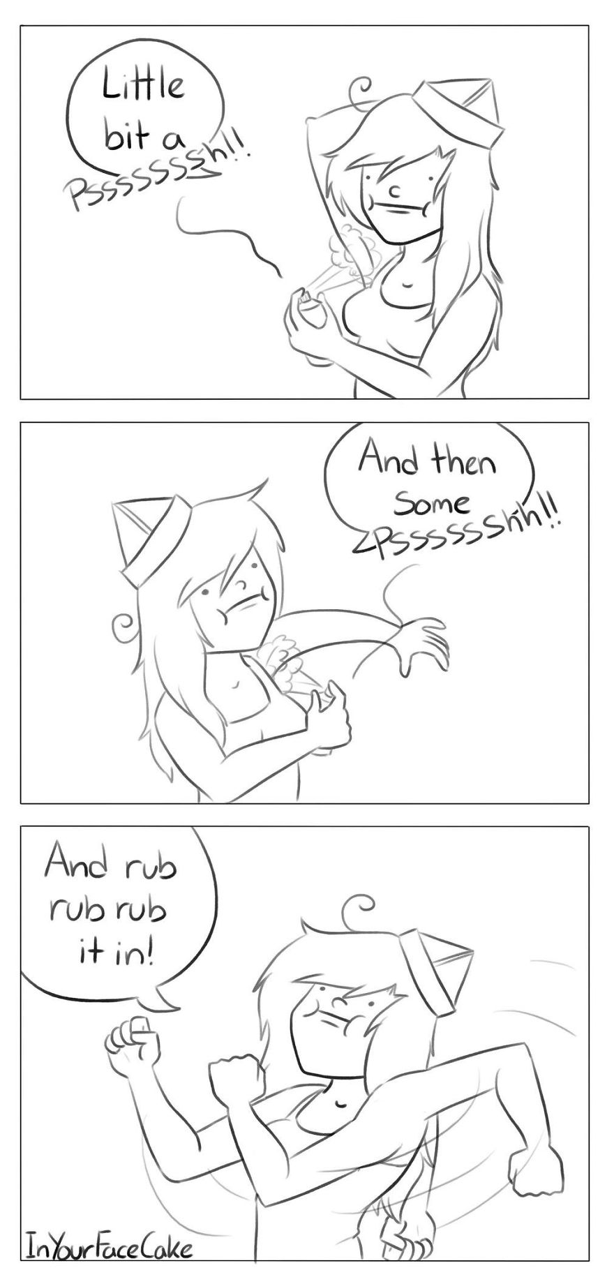 In Your Face Cake Comics - Oc