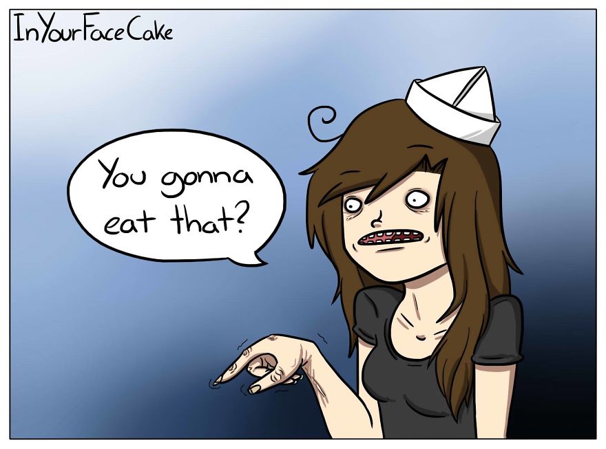 In Your Face Cake Comics - Oc