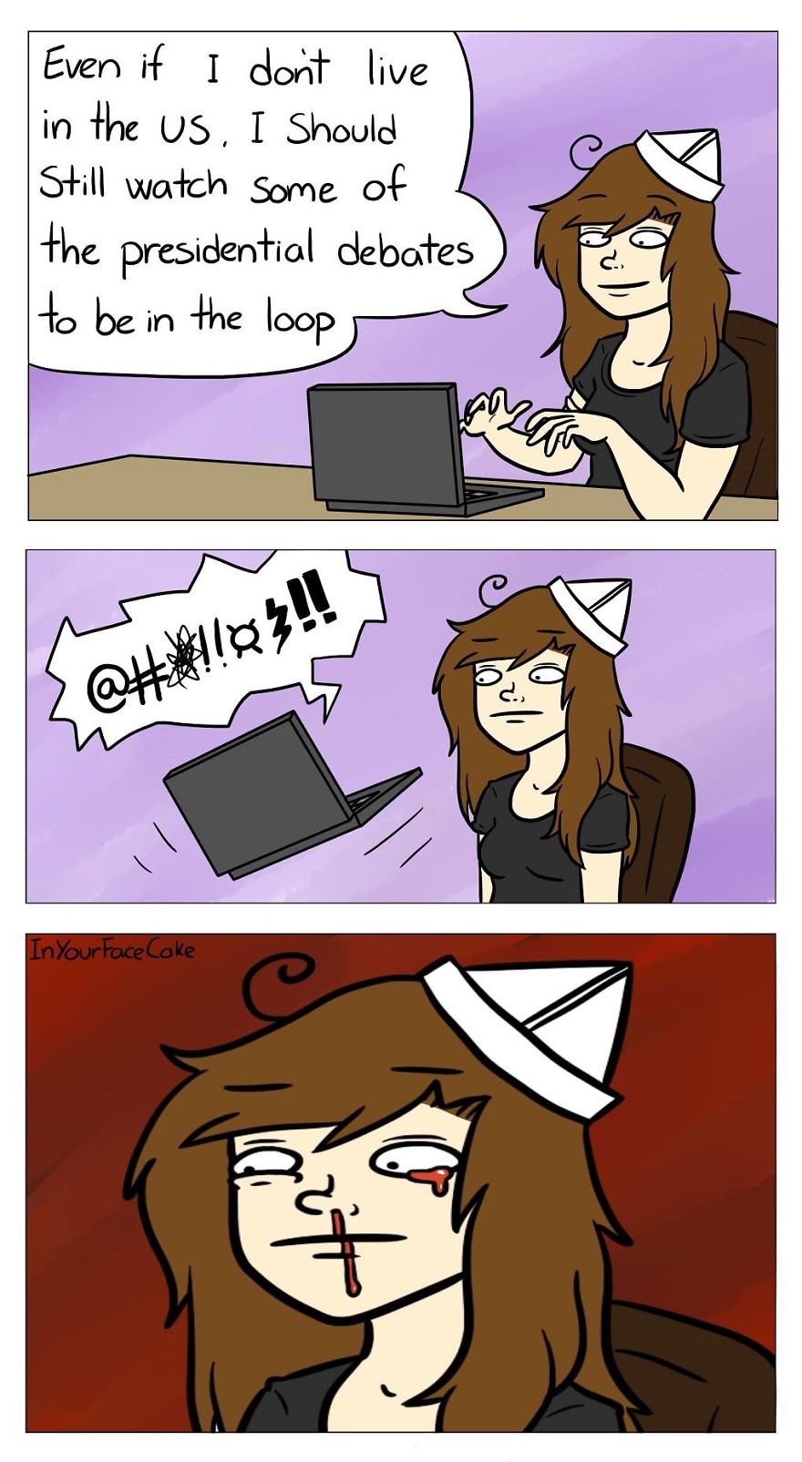 In Your Face Cake Comics - Oc