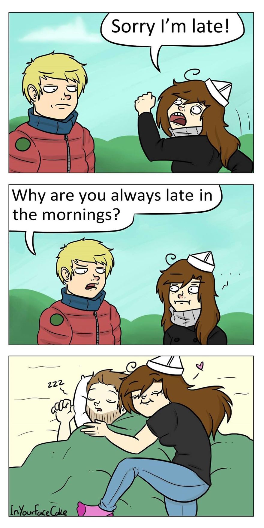 In Your Face Cake Comics - Oc