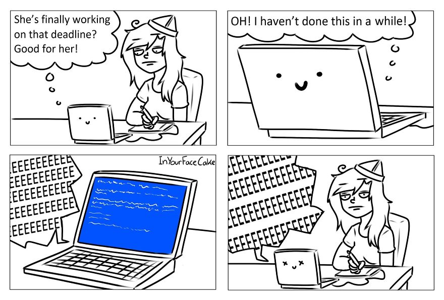 In Your Face Cake Comics - Oc