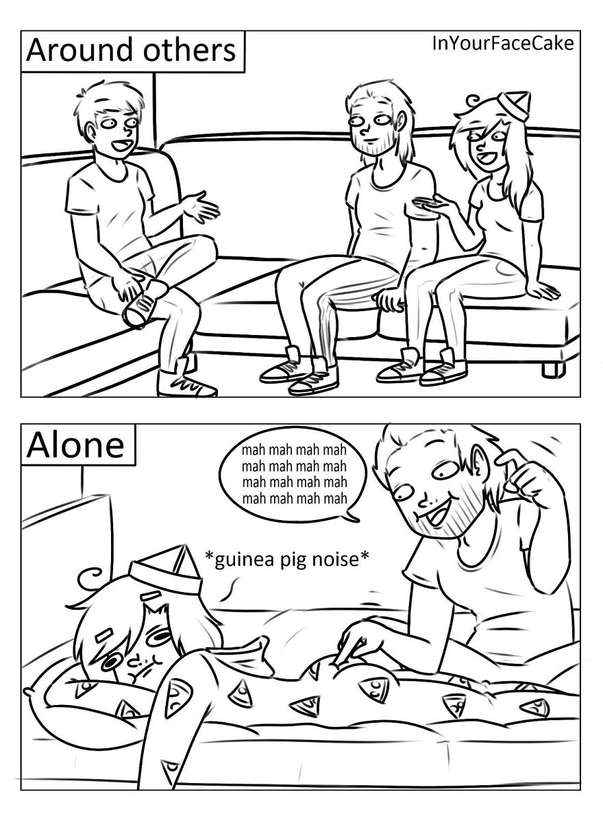 In Your Face Cake Comics - Oc