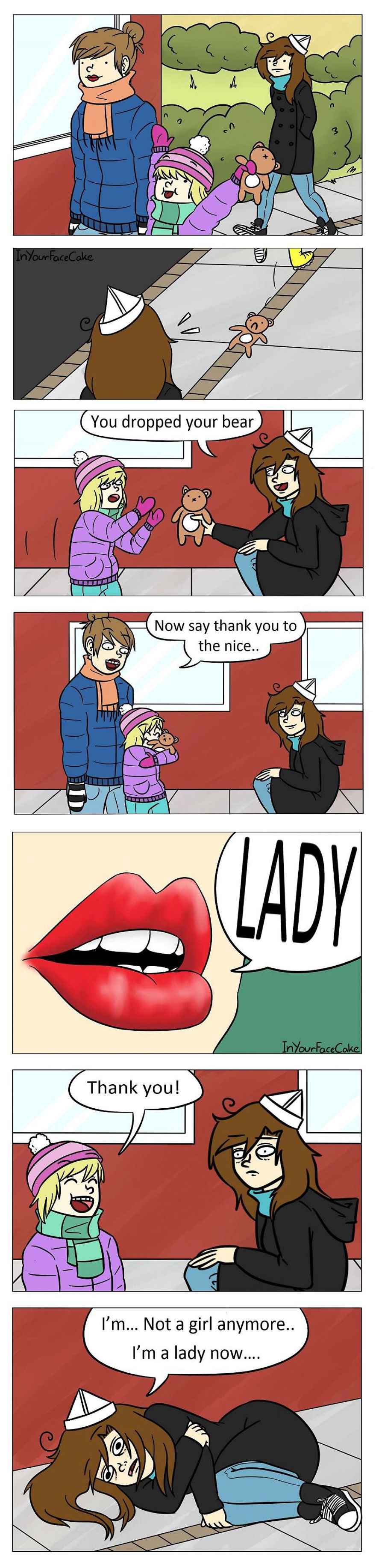 In Your Face Cake Comics - Oc