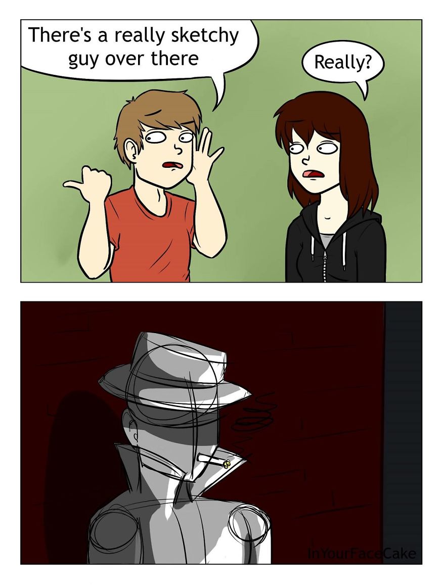 In Your Face Cake Comics - Oc