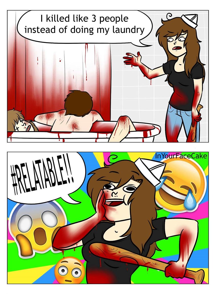 In Your Face Cake Comics - Oc