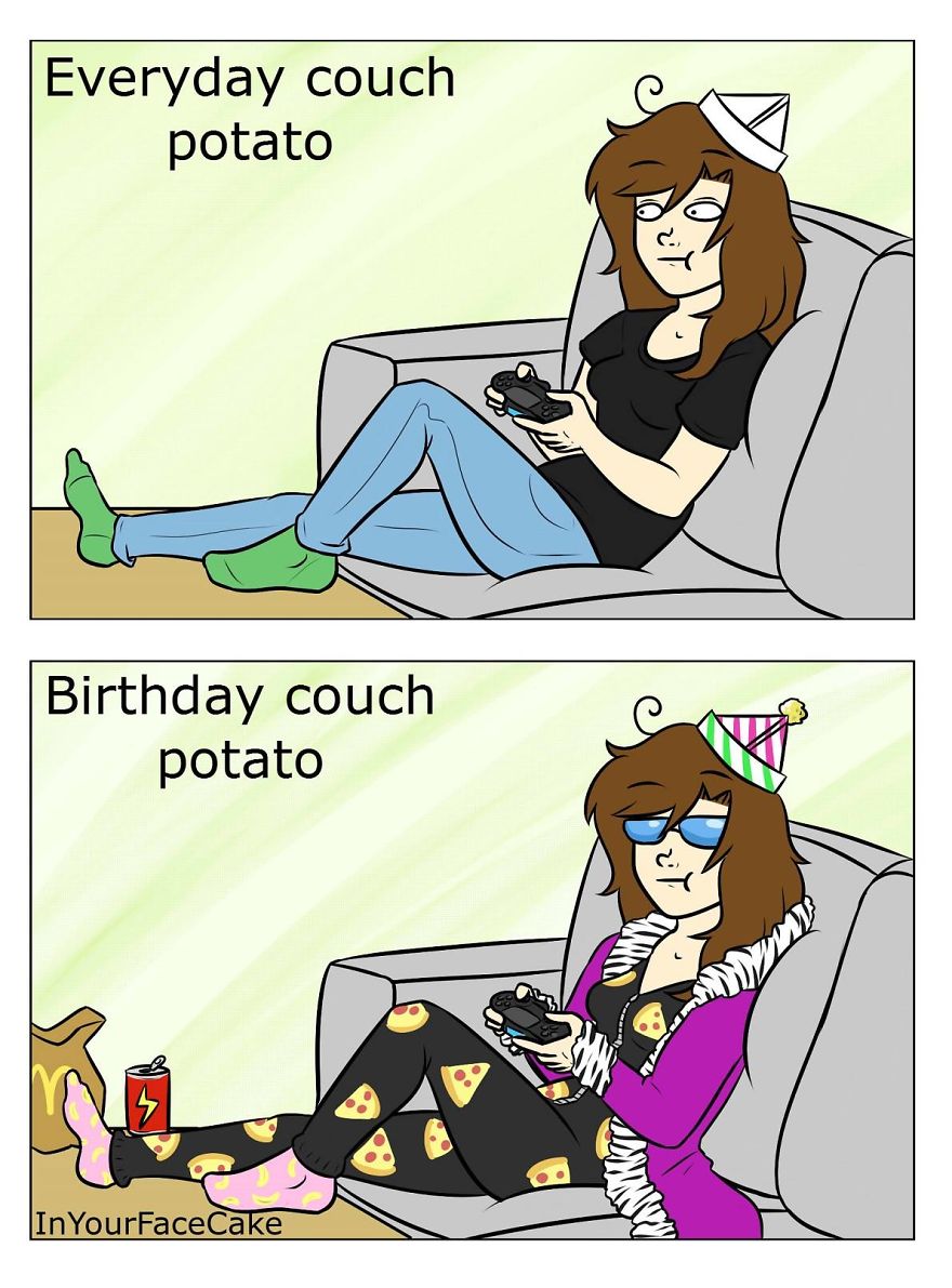 In Your Face Cake Comics - Oc