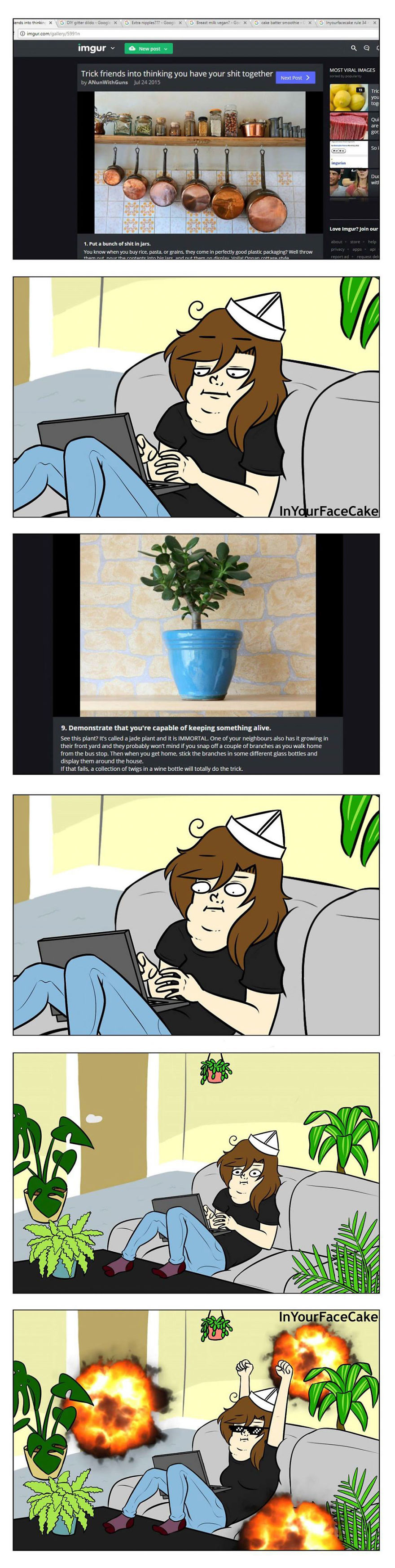 In Your Face Cake Comics - Oc