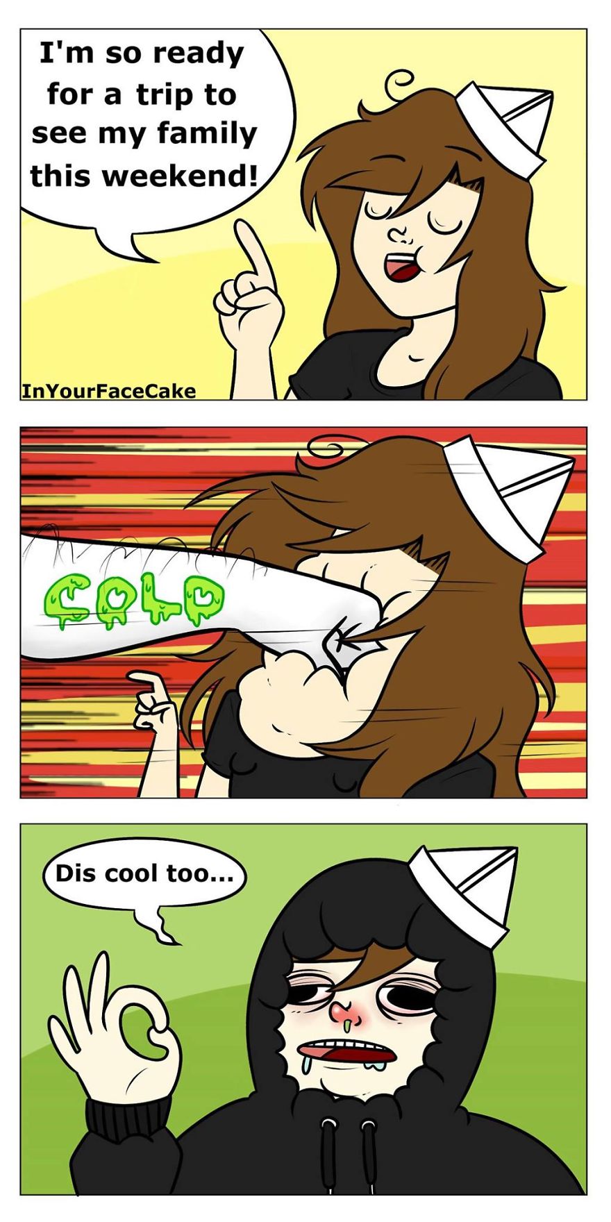 In Your Face Cake Comics - Oc