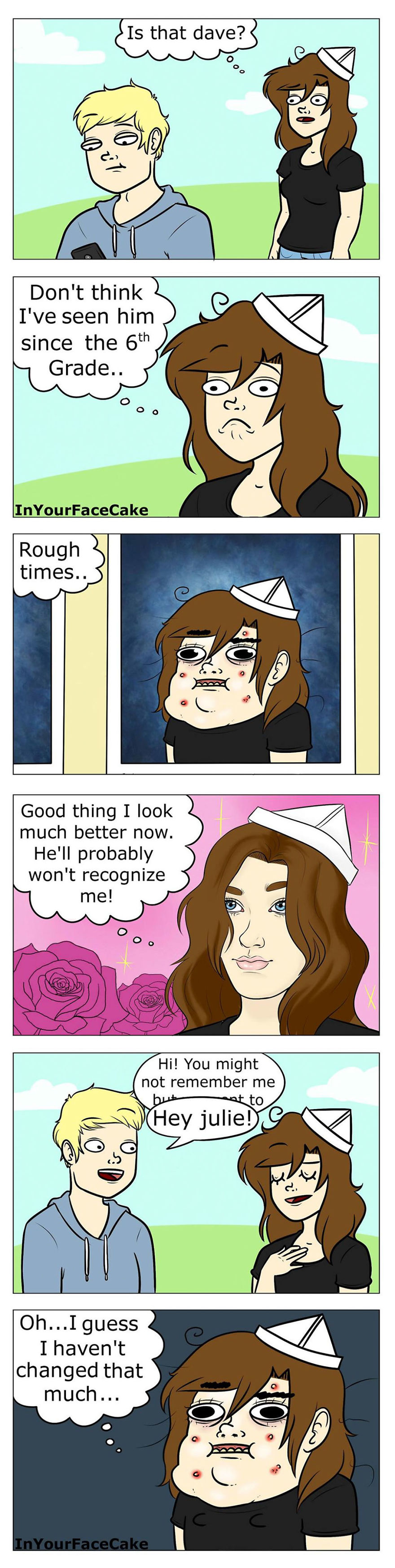 In Your Face Cake Comics - Oc