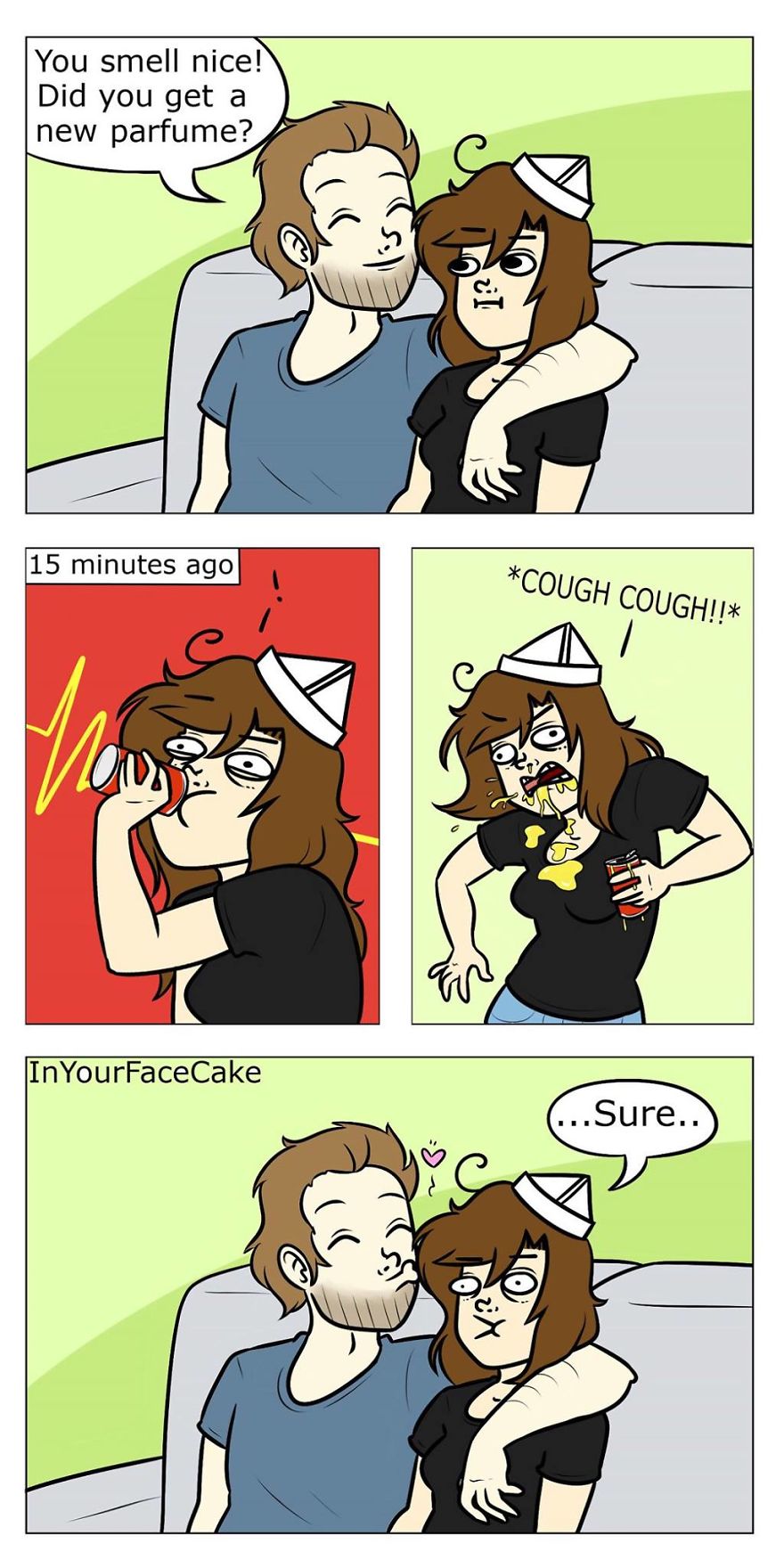 In Your Face Cake Comics - Oc