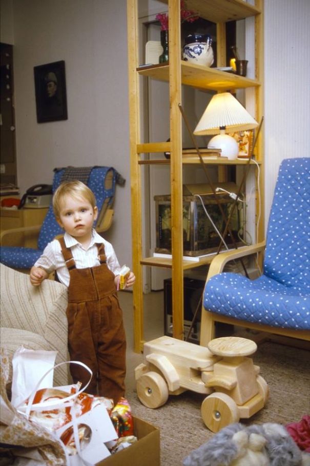 Me In 1984 Or So, Rocking A Pair Of Velvet Dungarees And Posing Next To My Souped-Up, Ecological Ride. "She's Got A Need For Speed!"