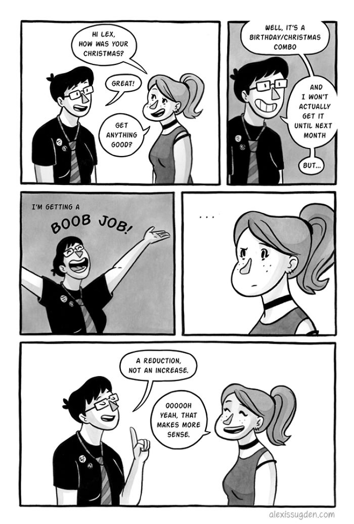 I've Been Making A Weekly Web Comic About The Breast Reduction I Had At 18