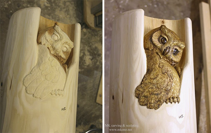 Japanese Artist Makes Impressive And Detailed Animal Sculptures From Wood