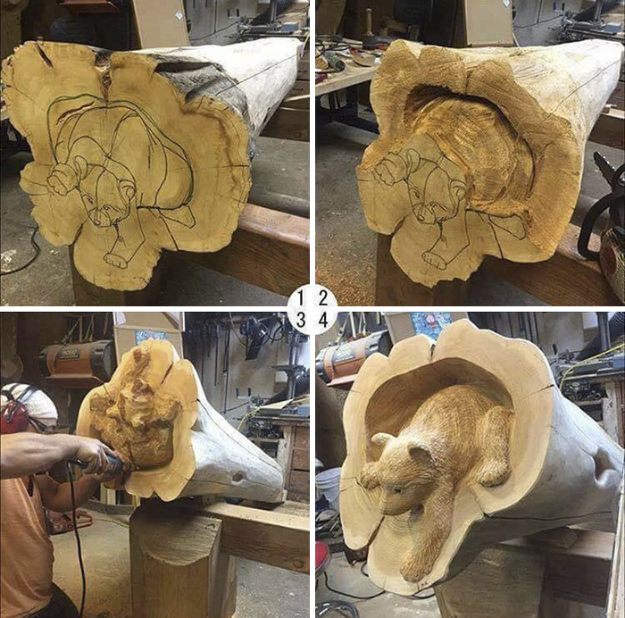 Japanese Artist Makes Impressive And Detailed Animal Sculptures From Wood