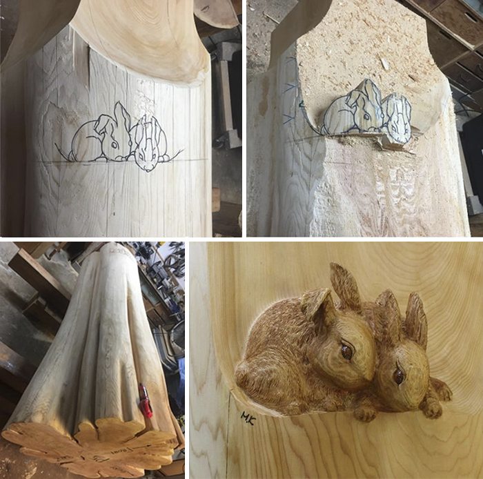 Japanese Artist Makes Impressive And Detailed Animal Sculptures From Wood