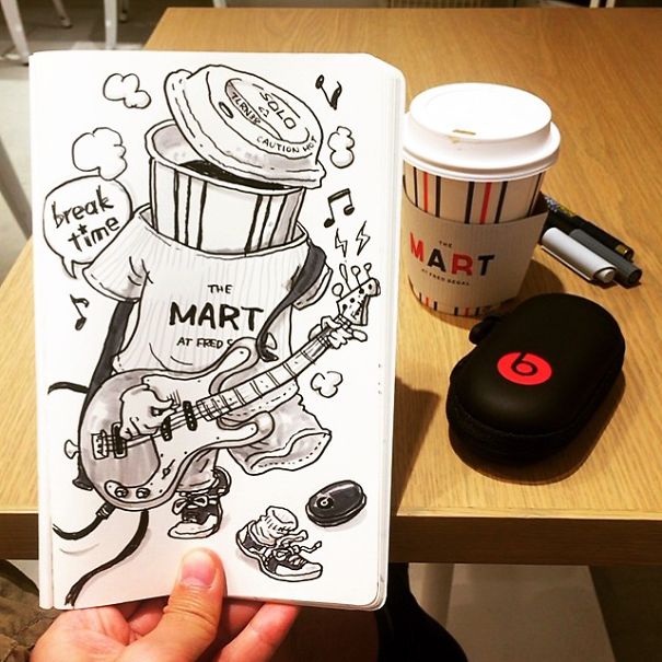 Japanese Illustrator Draws Scenes From Everyday Life And The Result Is Beautiful