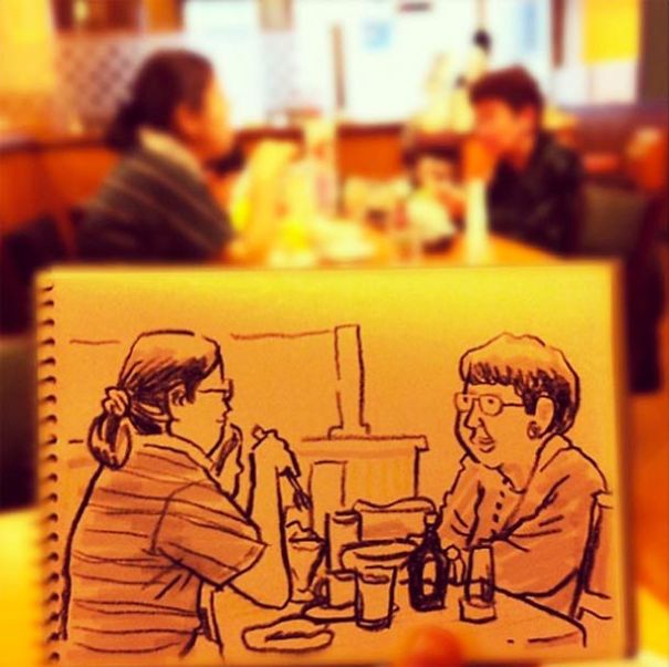 Japanese Illustrator Draws Scenes From Everyday Life And The Result Is Beautiful
