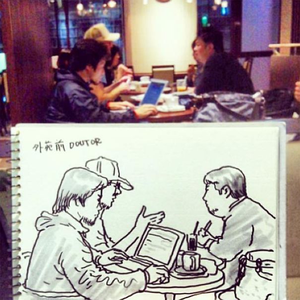 Japanese Illustrator Draws Scenes From Everyday Life And The Result Is Beautiful