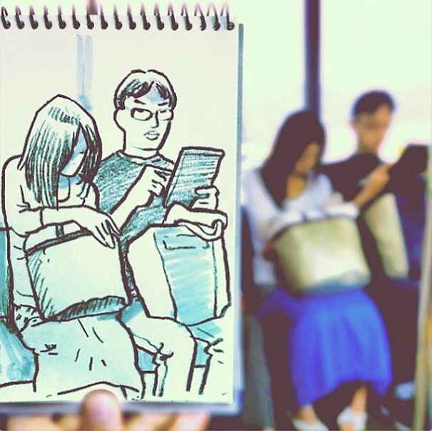 Japanese Illustrator Draws Scenes From Everyday Life And The Result Is Beautiful