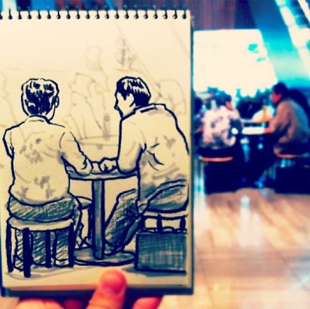 Japanese Illustrator Draws Scenes From Everyday Life And The Result Is Beautiful