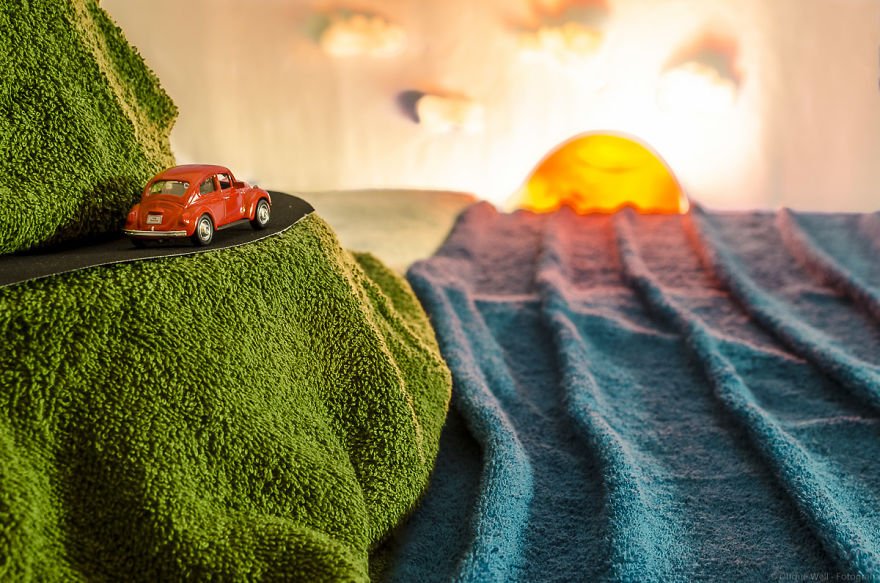 I Used Toy Cars, Legos And Towels To Create These Images I Used Toy Cars, Legos And Towels To Create These Images