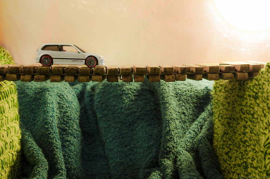 I Used Toy Cars, Legos And Towels To Create These Images I Used Toy Cars, Legos And Towels To Create These Images