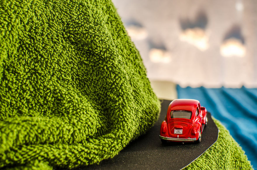 I Used Toy Cars, Legos And Towels To Create These Images I Used Toy Cars, Legos And Towels To Create These Images