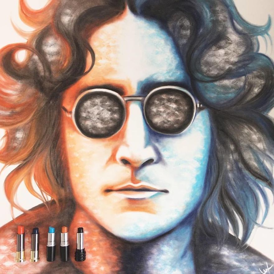 I Use My Lips And Lipsticks To Create These Paintings I Use My Lips And Lipsticks To Create These Paintings