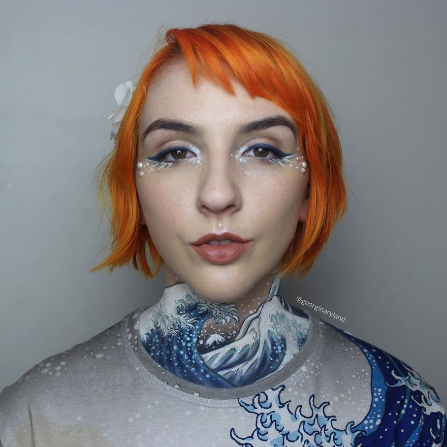 Makeup Artist Georgina Ryland Is Using Her Body As A Canvas On Instagram Creating True Masterpieces