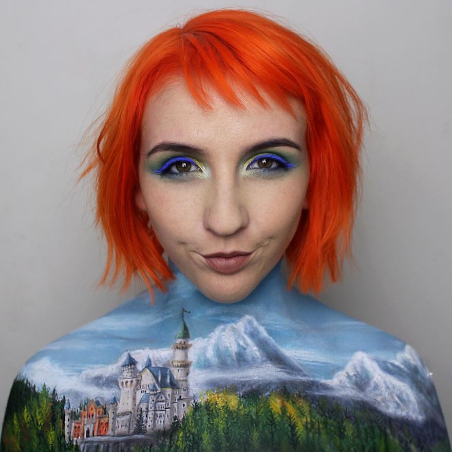 Makeup Artist Georgina Ryland Is Using Her Body As A Canvas On Instagram Creating True Masterpieces