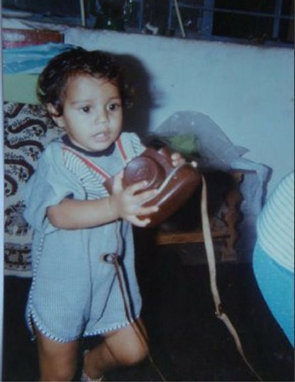 With Vintage Camera!