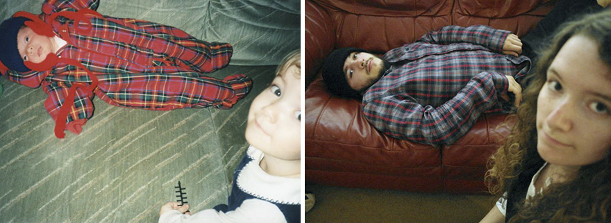 My Brother And I Recreated Our Childhood Photos For Our Parent's 30th Anniversary