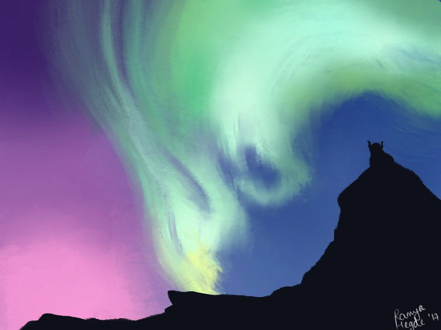 My Husband Wanted To Be A Sheep In The Swiss Alps, So I Illustrated Him As One!