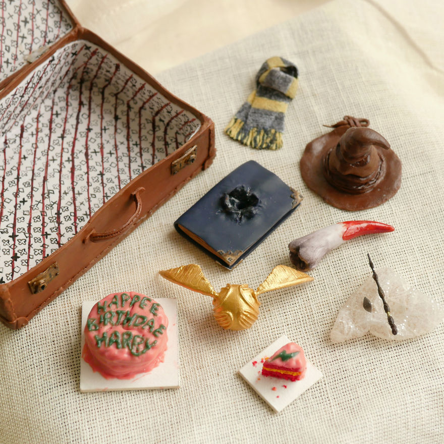 I Spent Months To Make Miniature Of Harry Potter Related Items