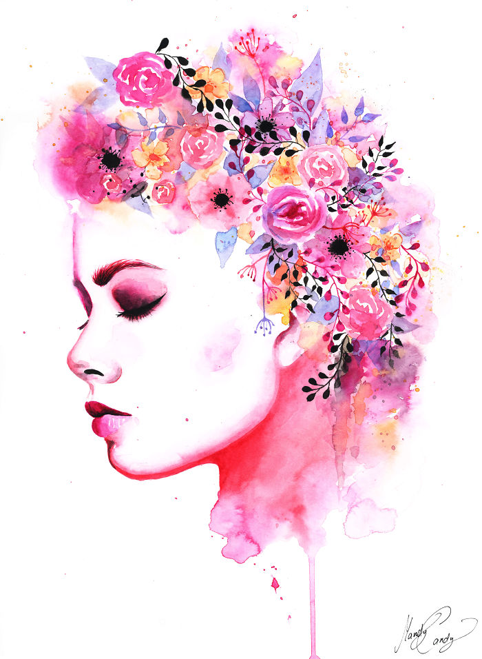 I Create Watercolour Portraits From My Emotions
