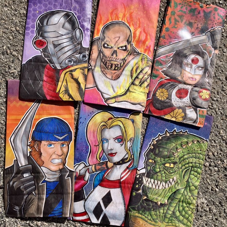 My Son Was Shy So I Started Decorating His Lunch Bags To Help Him Break The Ice At School