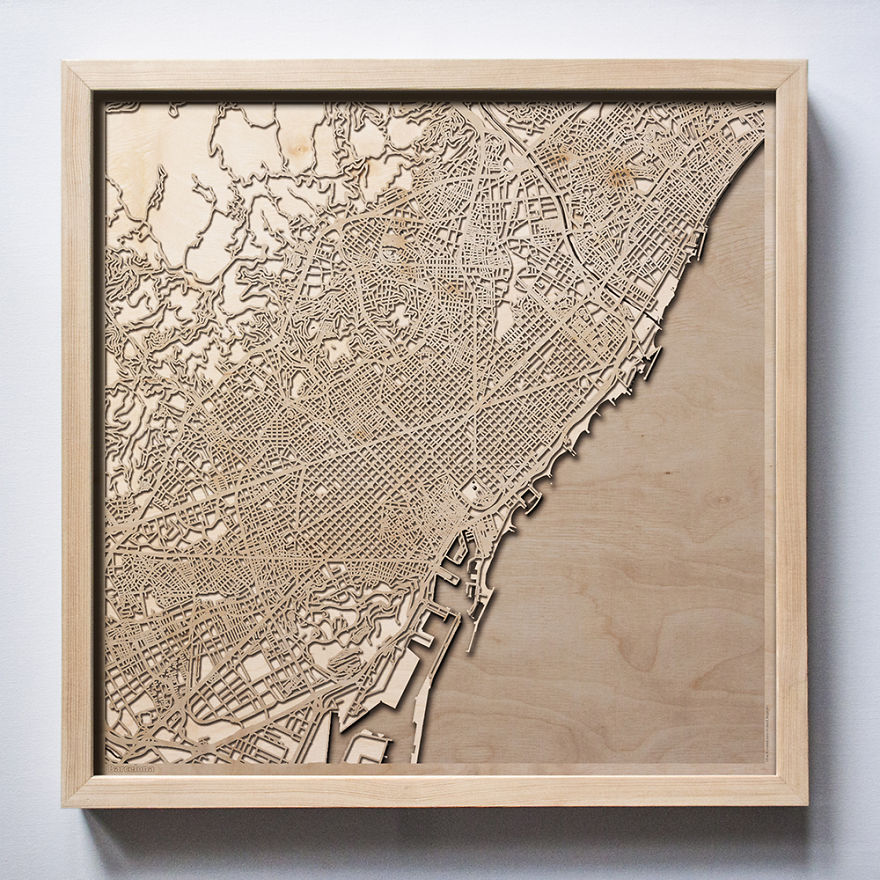 30+ Wooden City Maps That Will Make You Search For Your House! 30+ Wooden City Maps That Will Make You Search For Your House!