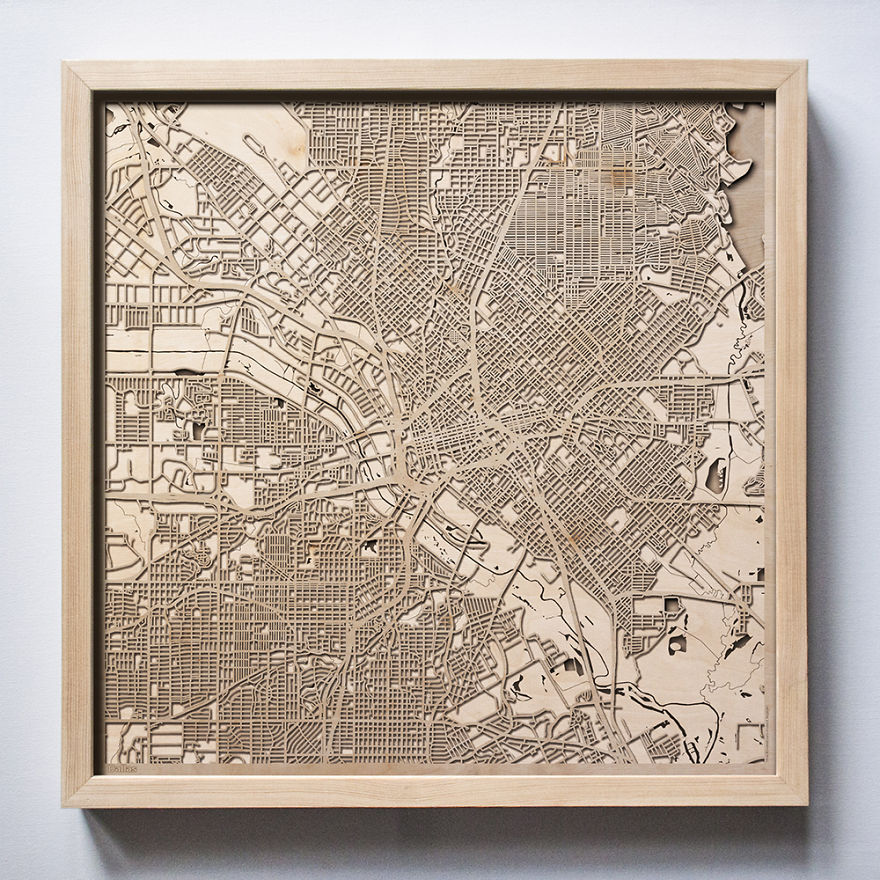 30+ Wooden City Maps That Will Make You Search For Your House! 30+ Wooden City Maps That Will Make You Search For Your House!