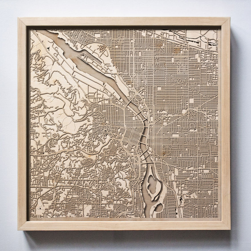 30+ Wooden City Maps That Will Make You Search For Your House! 30+ Wooden City Maps That Will Make You Search For Your House!