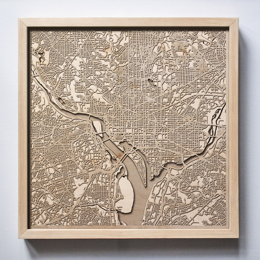 30+ Wooden City Maps That Will Make You Search For Your House! 30+ Wooden City Maps That Will Make You Search For Your House!