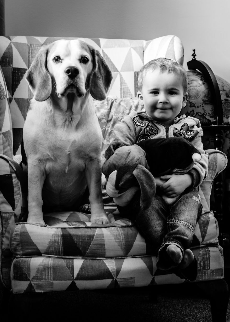 I’ve Taken A Picture Of My Son And Beagle Every Month For The Last Three Years In The Same Chair I’ve Taken A Picture Of My Son And Beagle Every Month For The Last Three Years In The Same Chair