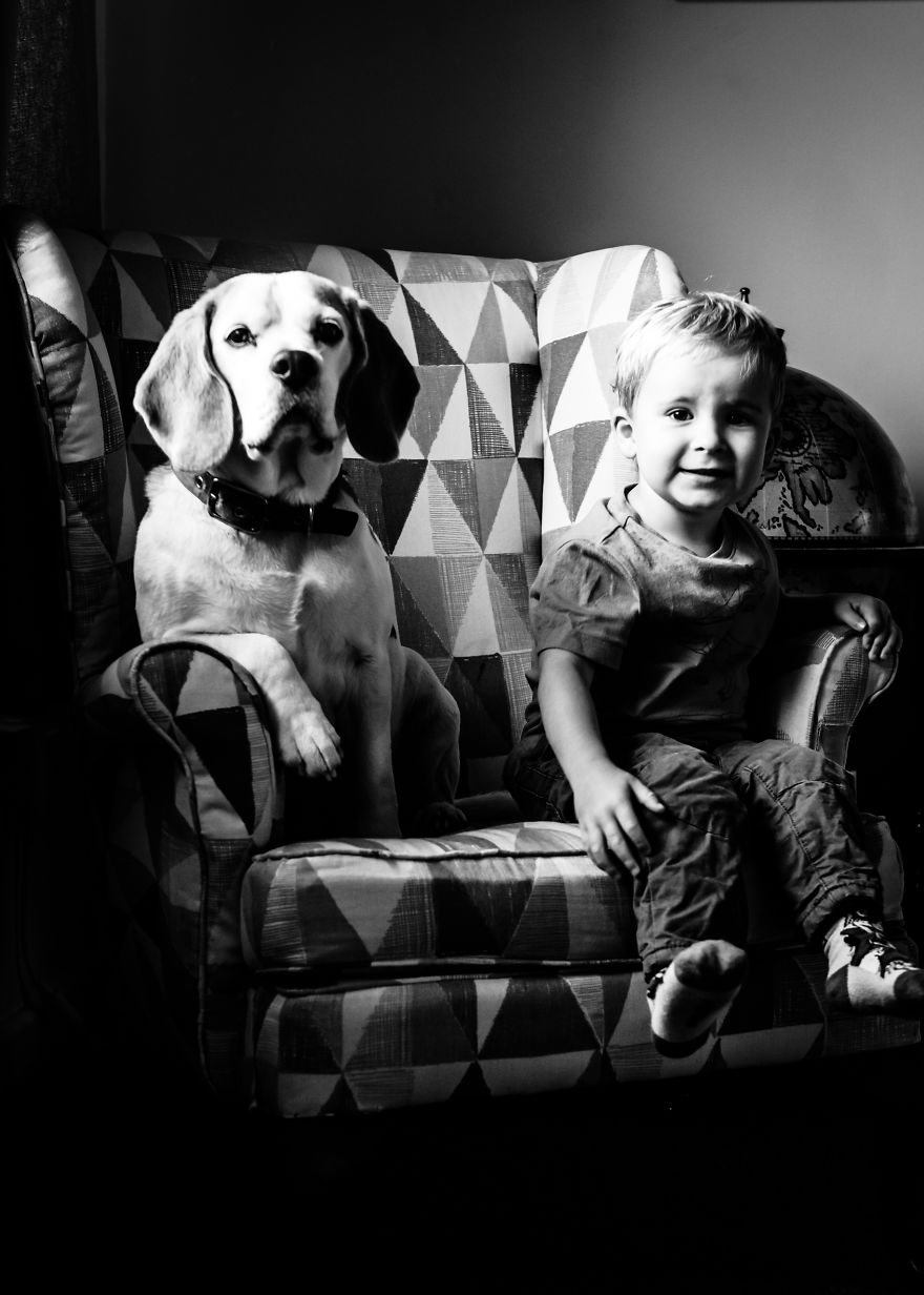 I’ve Taken A Picture Of My Son And Beagle Every Month For The Last Three Years In The Same Chair I’ve Taken A Picture Of My Son And Beagle Every Month For The Last Three Years In The Same Chair