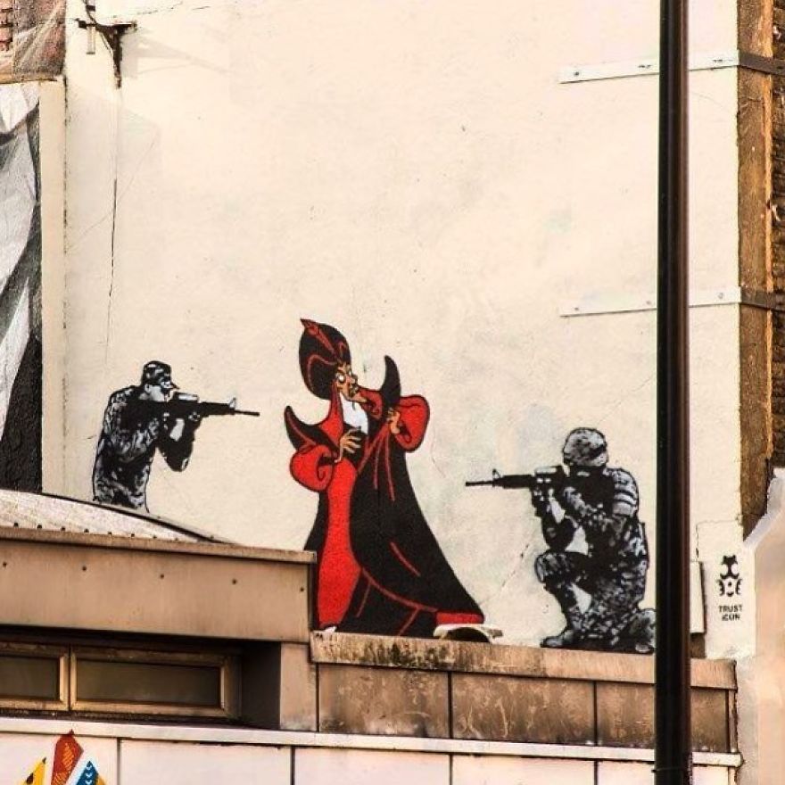 The Street Artist Forces The Viewer To Reflect When Seeing His Artworks On The Walls