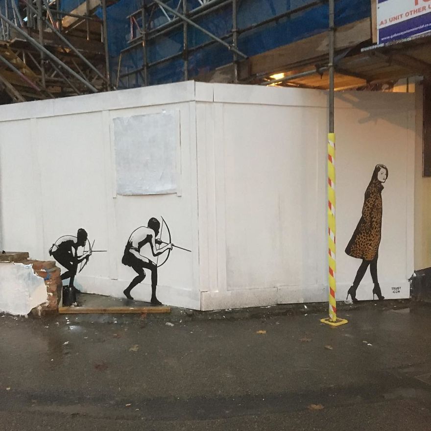 The Street Artist Forces The Viewer To Reflect When Seeing His Artworks On The Walls