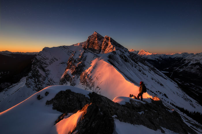 Sunrise On Ha Ling Peak, Canmore