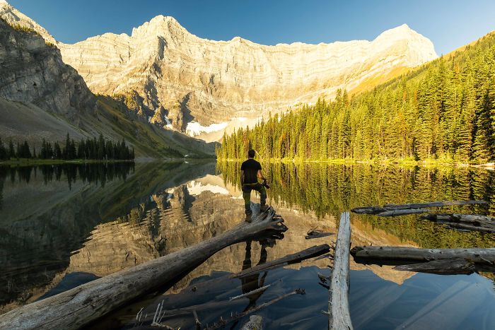 Mount Sarrail Reflecting In Rawson Lake